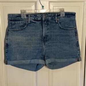 Old Navy O.G. High rise Denim Blue Women's Shorts size 16